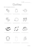 Vorschau - Arbeitsblätter - Freebie - worksheet - clothes vocabulary - Seite 2