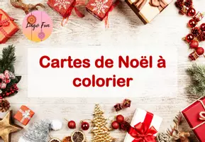 Aperçu - Matériel pour travaux manuels / dessin - Cartes de Noël à Colorier - Page 1