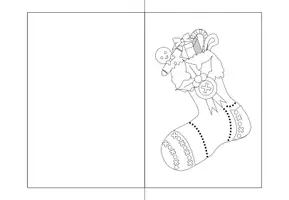 Aperçu - Matériel pour travaux manuels / dessin - Cartes de Noël à Colorier - Page 3