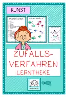 Vorschau - Mal- und Bastelvorlagen - Zufallsverfahren. Lerntheke - Deckblatt