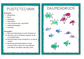 Vorschau - Mal- und Bastelvorlagen - Zufallsverfahren. Lerntheke - Seite 3