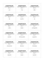 Vorschau - Aufgabenkarten - Zahlen lesen (italienisch) - Aufgabenkarten - Deckblatt