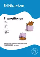 Vorschau - Bildkarten - Bildkarten Deutsch: Präpositionen - Deckblatt