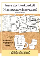Vorschau - Spiele - Tasse der Dankbarkeit (Klassenraumdekoration) - Deckblatt