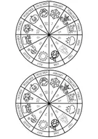 Vista previa - Hojas de trabajo - Ruleta de los meses en inglés - página 1