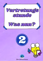 Vorschau - Arbeitsblätter - Vertretung - Deutsch - Wortsuchsel (2) - Deckblatt
