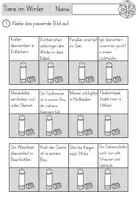 Vorschau - Arbeitsblätter - Tiere im Winter - Schlafplätze - mit Bildkarten und Miniheft - Seite 3