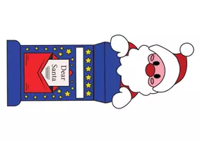 Vista previa - Manualidades / Dibujos para colorear - Buzón de Papá Noel - página 3