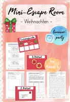 Vorschau - Arbeitsblätter - Mini-Escape Room: Weihnachten (Kl. 3) - Deckblatt