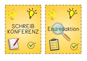 Vorschau - Poster - Schreibkonferenz Ablauf / Plan für Schreibkonferenz / Autorenrunde - Seite 1
