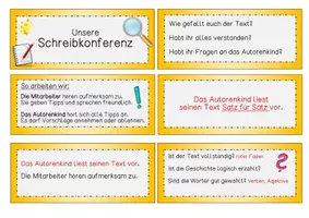 Vorschau - Poster - Schreibkonferenz Ablauf / Plan für Schreibkonferenz / Autorenrunde - Seite 2