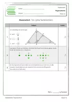 Vorschau - Klassenarbeiten - Klassenarbeit - Trigonometrie (B) - Klasse 10 - Seite 1