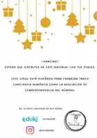 Vista previa - Juegos / Gamificación - Correspondencia número y cantidad: Edición Navidad - página 1