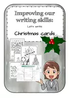 Vorschau - Mal- und Bastelvorlagen - Christmas Cards: Improving our writing skills *English* - Deckblatt