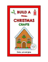 Vista previa - Manualidades / Dibujos para colorear - BUILD A CHRISTMAS CRAFTS GINGERBREAD HOUSE PUZZLE - Portada