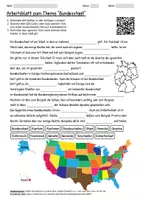 Vorschau - Arbeitsblätter - Arbeitsblatt "Bundesstaat" + Onlineübung & MP3 + Infografik - Deckblatt