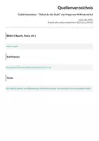Vorschau - Arbeitsblätter - Gedichtsanalyse - "Siehst du die Stadt" von Hugo von Hofmannsthal - Seite 1