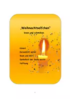 Vorschau - Arbeitsblätter - Weihnachtselfchen lesen und schreiben - Deckblatt