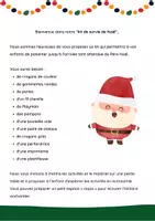 Aperçu - Apprentissages en autonomie - Le kit de survie de noel - Page 1