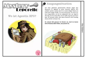 Vorschau - Arbeitsblätter - RÄTSEL- Kriminalfall Leporello Mystery (Rätsel, Escape Room) Leseverstehen - Seite 1
