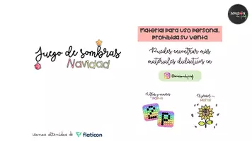 Vista previa - Juegos / Gamificación - Juego de memoria con sombras de Navidad - página 1