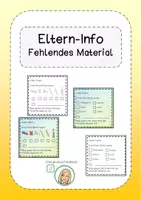 Vorschau - Anderer Materialtyp - Fehlendes Material Elterninfo (4 Versionen) - Deckblatt