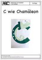 Vorschau - Spiele - Tieralphabet - C wie Chamäleon - Deckblatt