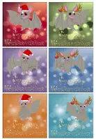 Vorschau - Bildkarten - Weihnachten, Weihnachtsgrüße von der Fledermaus #Fledermausklasse #weihnachten2024 - Seite 1