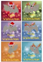 Vorschau - Bildkarten - Weihnachten, Weihnachtsgrüße von der Fledermaus #Fledermausklasse #weihnachten2024 - Seite 2