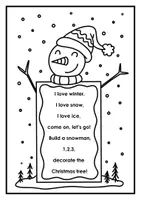 Vorschau - Stundenentwürfe - Snowman Rhyme (+ Schreibvorlage!) - Seite 1
