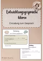 Vorschau - Anderer Materialtyp - Entwicklungsgespräche führen- Einladung - Deckblatt