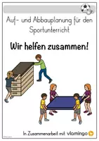 Vorschau - Poster - Auf- und Abbauplanung für den Sportunterricht #schulstartmitlmp2019 - Deckblatt