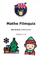 Vorschau - Arbeitsblätter - Das Mathequiz zum Film "Der Grinch" - Klassen 7/8 - Deckblatt