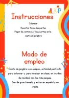 Vista previa - Juegos / Gamificación - Casita de Jengibre Con solapas - página 1