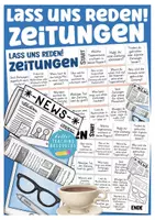 Vorschau - Stationenlernen - Medien: Zeitungen Sprechanlässe Spiel (Lass uns reden!) - Deckblatt