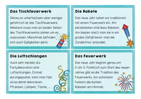 Vorschau - Aufgabenkarten - Lese- und Abschreibkarten Silvester/Neujahr - Seite 3