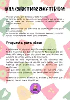 Vista previa - Hojas de trabajo - UGLY CHRISTMAS SWEATER DAY - página 1