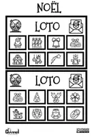 Vista previa - Juegos / Gamificación - Loto de vocabulaire de Noël (Noir et blanc) - página 2