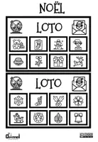 Vista previa - Juegos / Gamificación - Loto de vocabulaire de Noël (Noir et blanc) - página 3