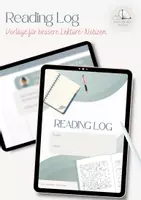Vorschau - Arbeitsblätter - Lesetagebuch für Lektüren Vorlagen zu Ausfüllen - Deckblatt