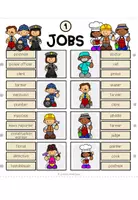 Vista previa - Refuerzo / NEE / Materiales de apoyo - JOBS - Clip Cards (2-times differentiated) - página 1