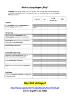 Vorschau - Arbeitsblätter - Beobachtungsbogen Flop Hochspung - Deckblatt