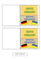 Vorschau - Aufgabenkarten - Deutsch - Ukrainisch : Erste Phrasen und Wörter - Seite 1