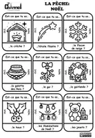 Vista previa - Juegos / Gamificación - NOËL - Jeu de pêche (Noir et blanc) - página 2