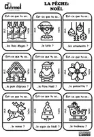 Vista previa - Juegos / Gamificación - NOËL - Jeu de pêche (Noir et blanc) - página 3