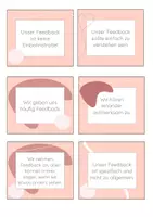 Vorschau - Mal- und Bastelvorlagen - Feedback Regeln für Schüler*innen und Lehrer*innen - Seite 1