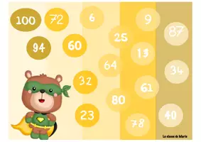 Aperçu - Jeux - Atelier super-héros 4 : Loto des nombres - Page 3