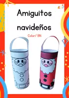 Vista previa - Manualidades / Dibujos para colorear - Amiguitos navideños - Portada