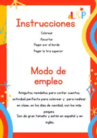 Vista previa - Manualidades / Dibujos para colorear - Amiguitos navideños - página 1