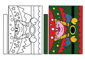Vista previa - Manualidades / Dibujos para colorear - Amiguitos navideños - página 2